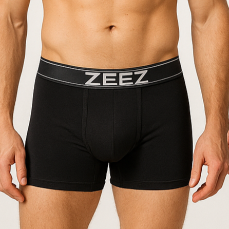 men with trunk boxer and the brand name of boxer is ZEEZ.